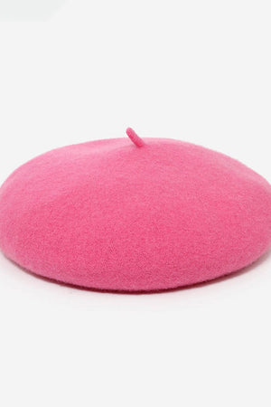 The Mérovée-Rose Wool Beret