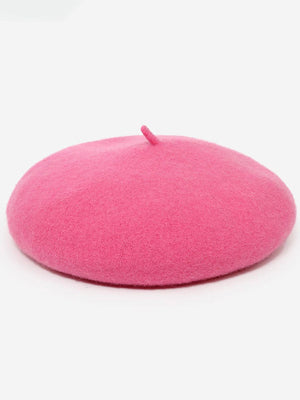 The Mérovée-Rose Wool Beret