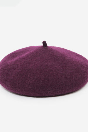 The Mérovée-Rose Wool Beret