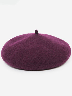 The Mérovée-Rose Wool Beret