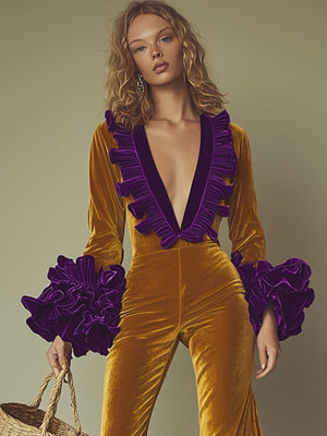 The Mainboeuf Velvet Jumpsuit