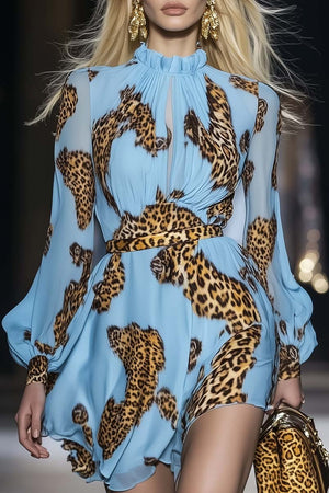 The Line Chiffon Mini Dress