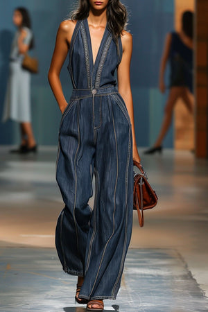 The Palméria Denim Jumpsuit