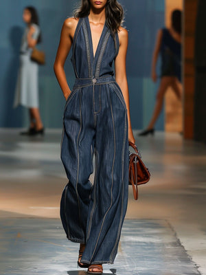 The Palméria Denim Jumpsuit