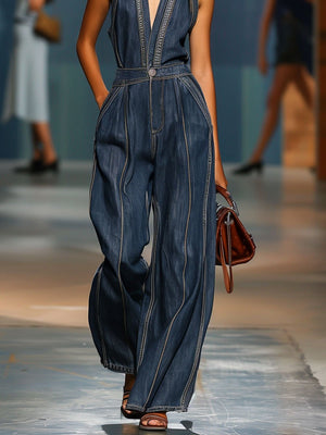 The Palméria Denim Jumpsuit