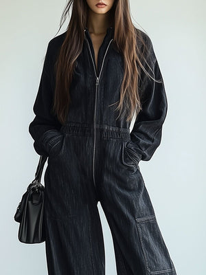 The Noéllie Denim Jumpsuit