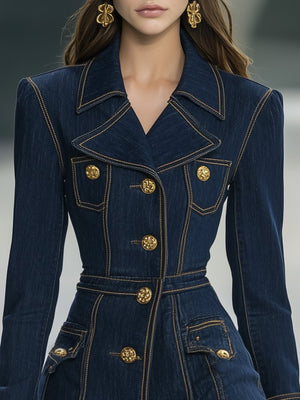 The Cessaire Denim Mini Dress