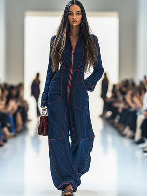 The Modesie Denim Jumpsuit