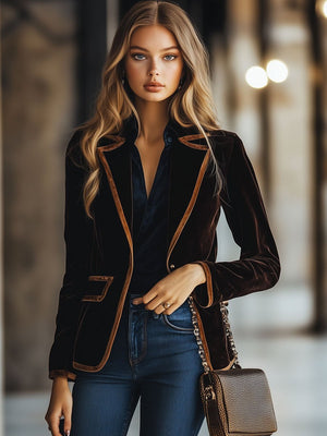 The Judith Velvet Blazer