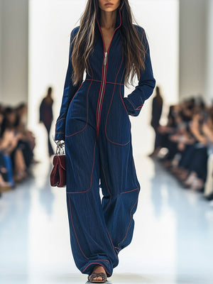 The Modesie Denim Jumpsuit