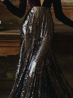 The Candide Velvet Maxi Dress