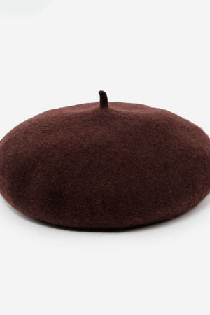 The Mérovée-Rose Wool Beret