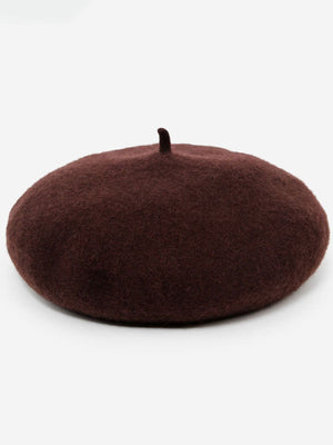 The Mérovée-Rose Wool Beret