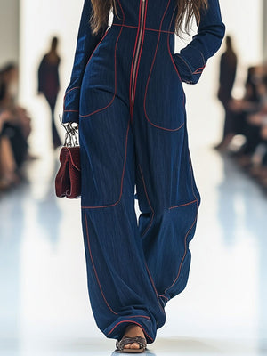 The Modesie Denim Jumpsuit