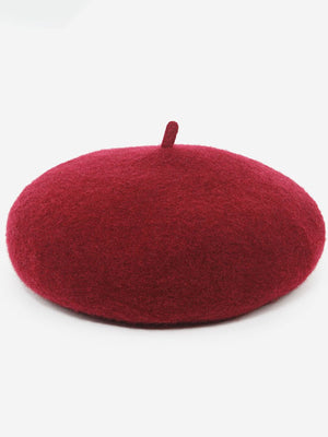 The Mérovée-Rose Wool Beret
