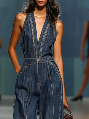 The Palméria Denim Jumpsuit