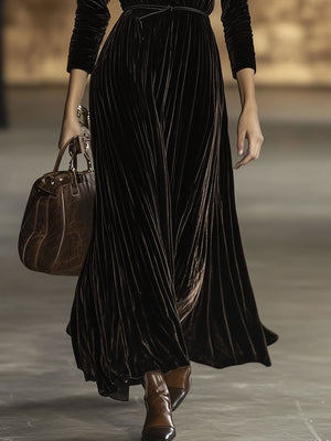 The Chrétienne Velvet Maxi Dress