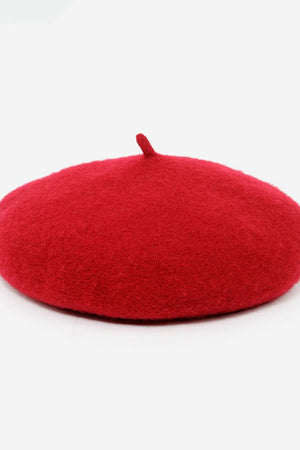 The Mérovée-Rose Wool Beret