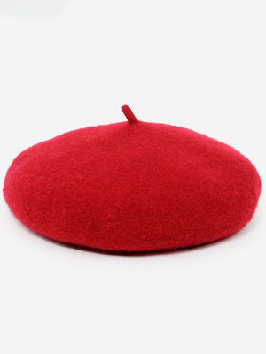 The Mérovée-Rose Wool Beret