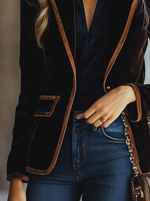 The Judith Velvet Blazer