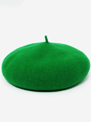 The Mérovée-Rose Wool Beret