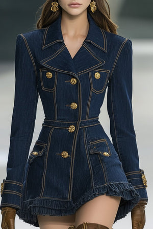 The Cessaire Denim Mini Dress