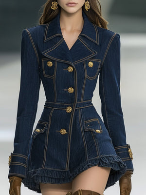 The Cessaire Denim Mini Dress