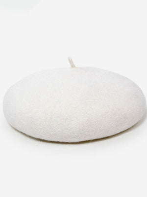 The Mérovée-Rose Wool Beret