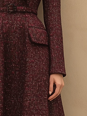The Cyprienne Tweed Midi Dress