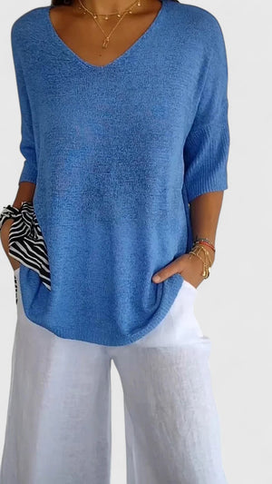 The Noémie V-Neck Top