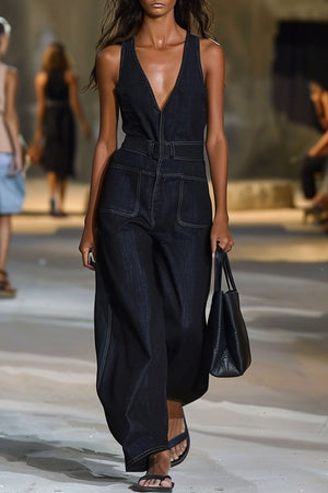 The Pancrace Denim Jumpsuit