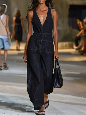 The Pancrace Denim Jumpsuit