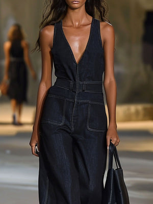 The Pancrace Denim Jumpsuit