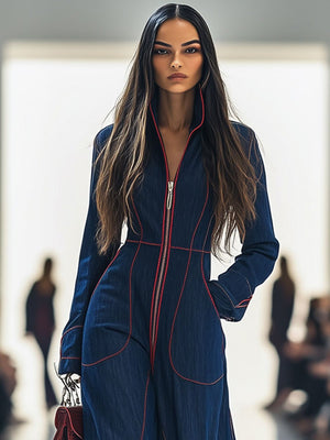 The Modesie Denim Jumpsuit