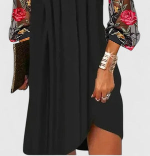 V-Neck Mini Dress