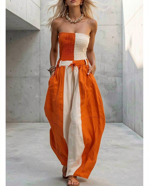 The Edmée-Marie Cotton Linen Jumpsuit