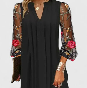 V-Neck Mini Dress