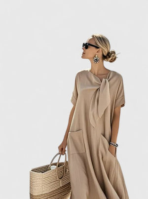 Draped Maxi Dress