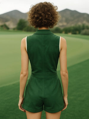 The Landrade Suede Jumpsuit