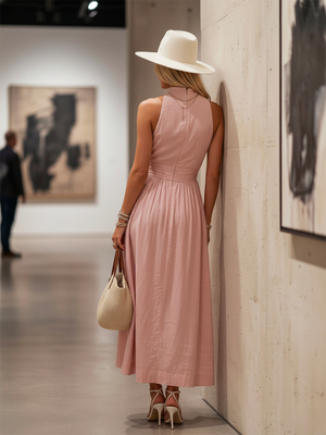 Halter Neck Maxi Dress