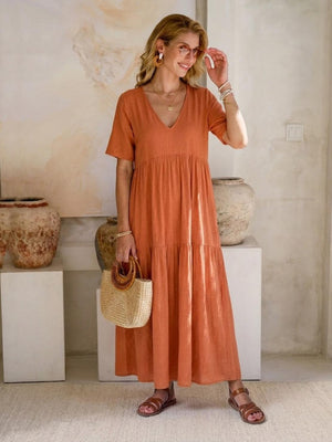 Tiered Swing Maxi Dress