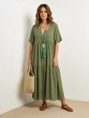 Tiered Swing Maxi Dress