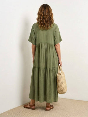 Tiered Swing Maxi Dress