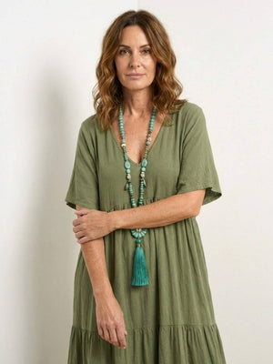Tiered Swing Maxi Dress