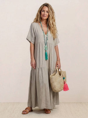 Tiered Swing Maxi Dress