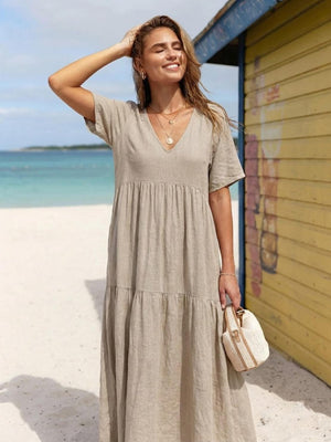 Tiered Swing Maxi Dress
