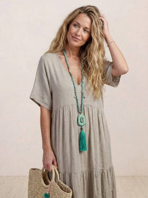 Tiered Swing Maxi Dress