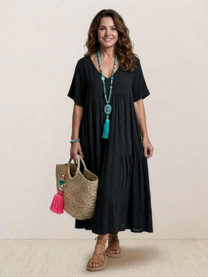 Tiered Swing Maxi Dress
