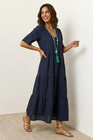Tiered Swing Maxi Dress