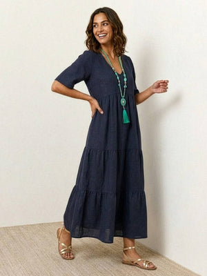 Tiered Swing Maxi Dress